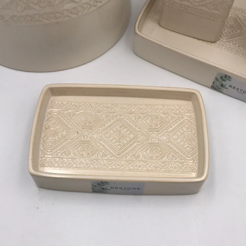 Restore Home Ceramic Bath Accessories 5 Piece Set
